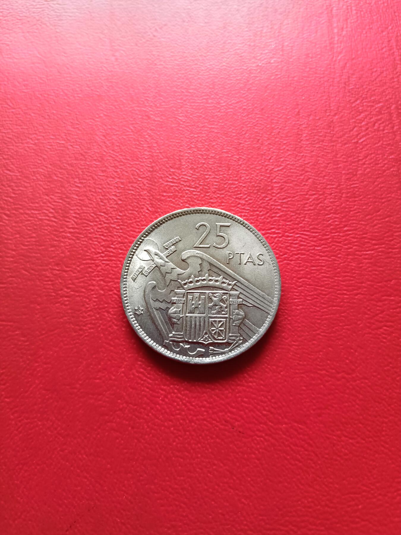 【云涧收藏】第七十九场 西班牙1957年版25比塞塔