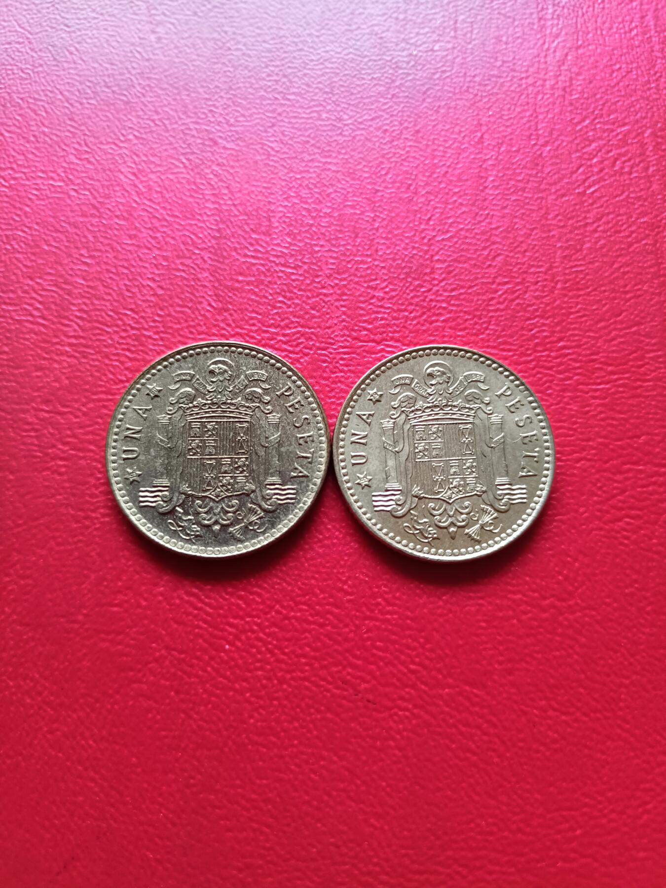 【云涧收藏】第七十九场 西班牙1975年版1比塞塔2枚