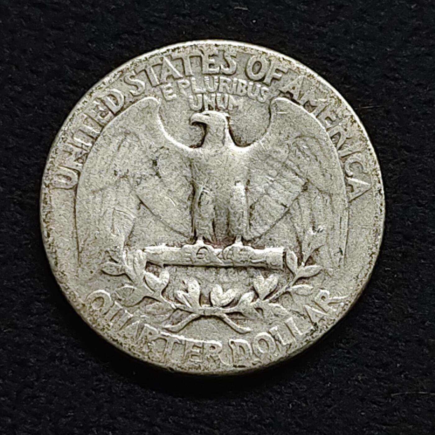 【全场包邮】纯粹捡漏拍476场（免费代拍第13场）调整中 美国1944年华盛顿25分银币