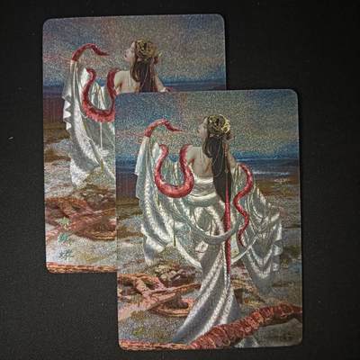 花开卡拍第47期（11月16号周日截拍，品控勿拍!!!拍品不寄存，运费5元，自制卡难免瑕疵，可能存在轻微撞角爆边等出厂瑕疵，品控介意勿拍！） - 燎原 刷子妖姬传 赤鳞蟒双服饰 粗闪2张