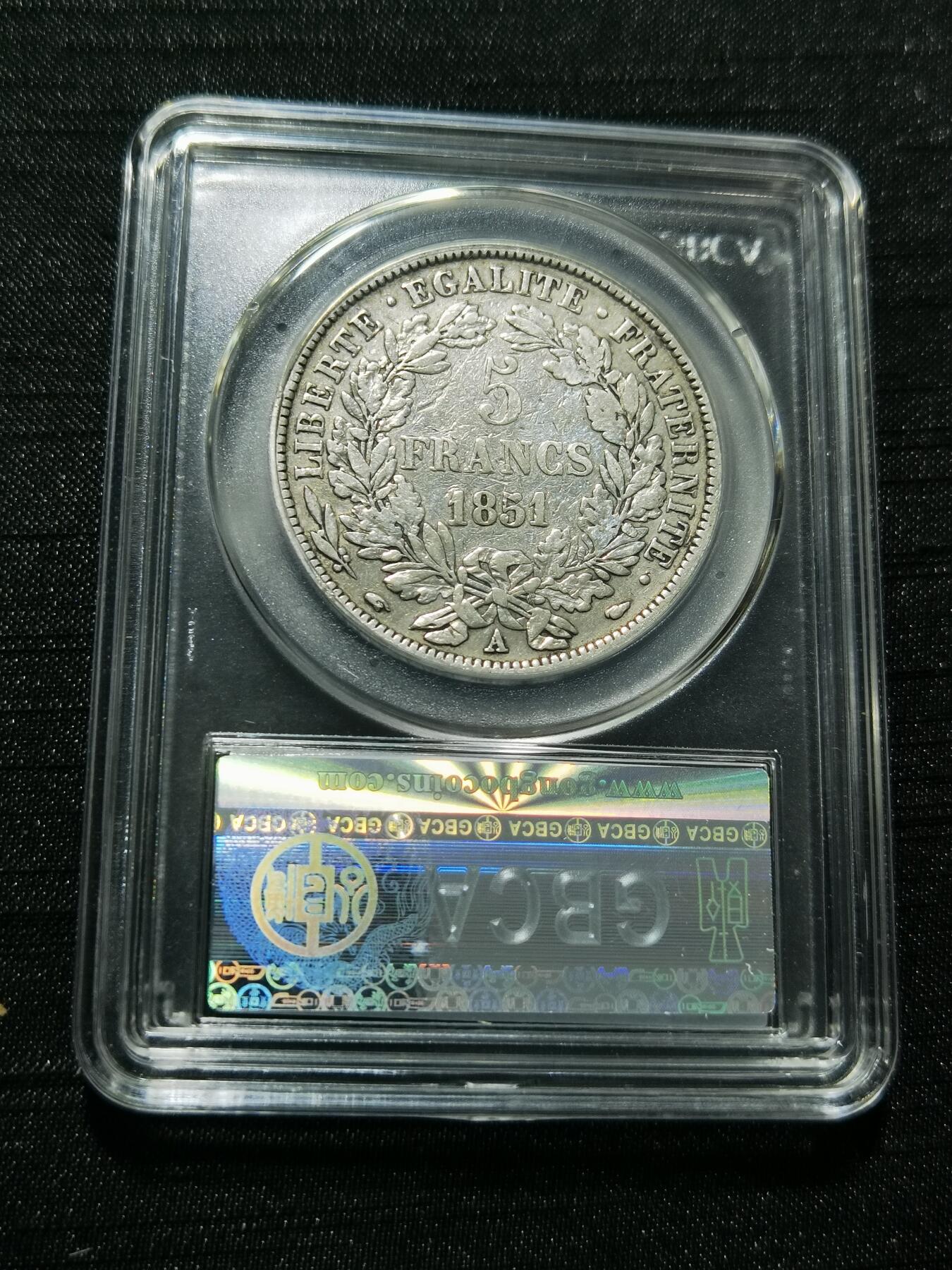 天下钱庄专场欢迎参拍 法国谷物女神5法郎银币