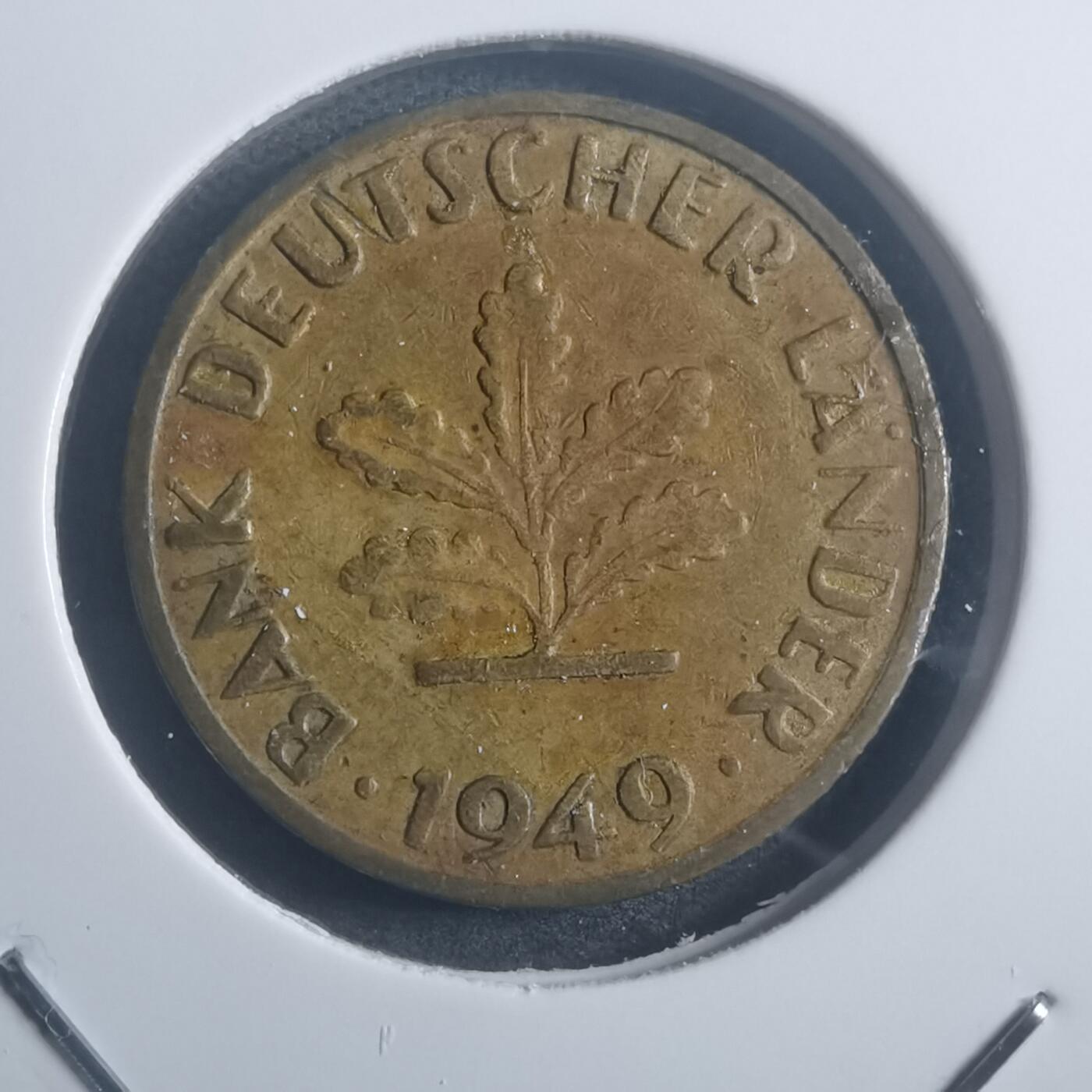 沼泽如烟--第903场 德国1949年10芬尼银行版