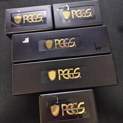 【全场包邮】纯粹捡漏拍477场（免费代拍第14场）调整中 - 【收藏工具】PCGS评级币收纳盒黑盒5个-10枚装3个+20枚装2个