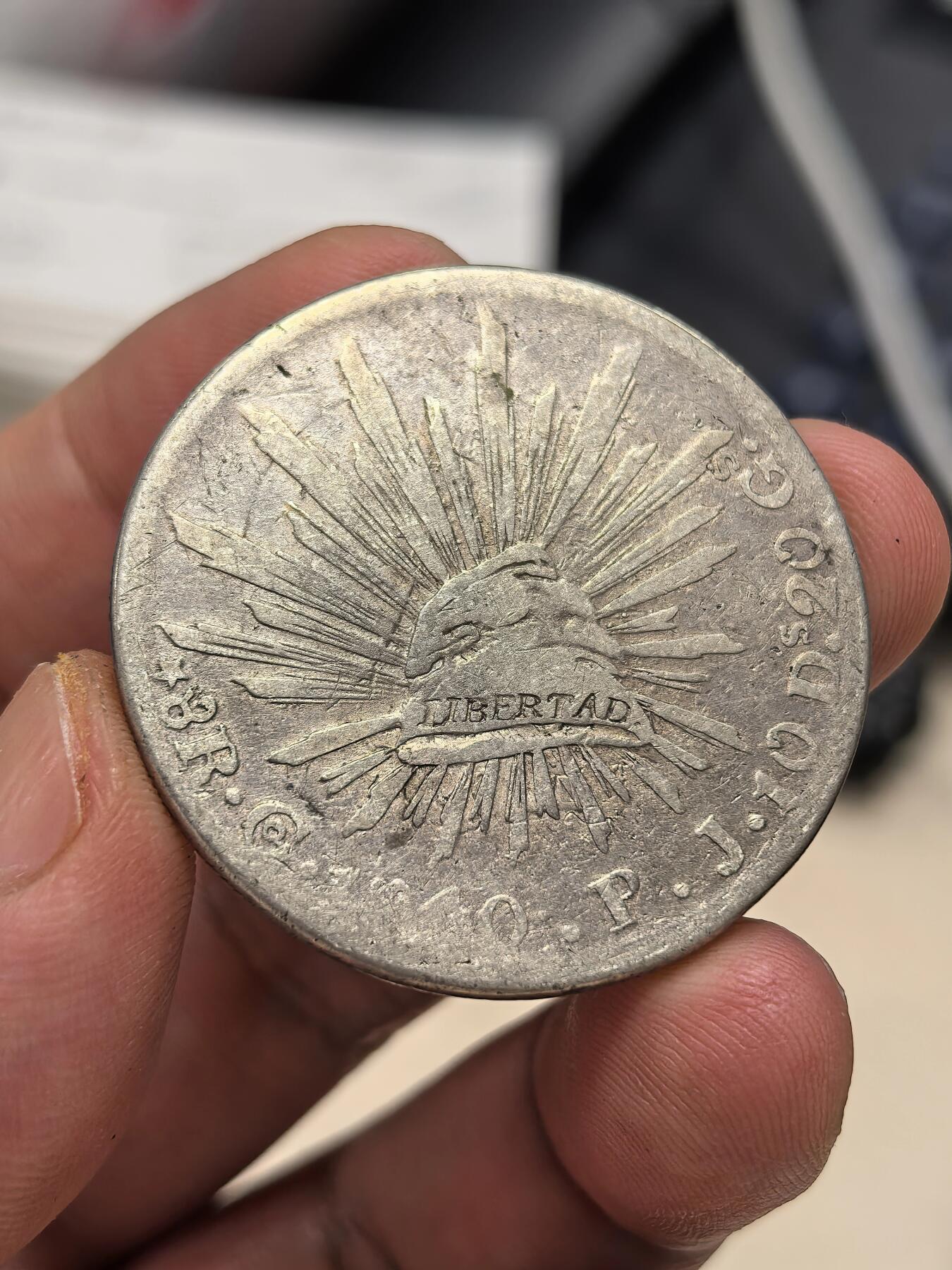 博洋堂世界钱币拍卖第146期（全场包邮） 墨西哥1840GO PJ版花边鹰洋 早期好版