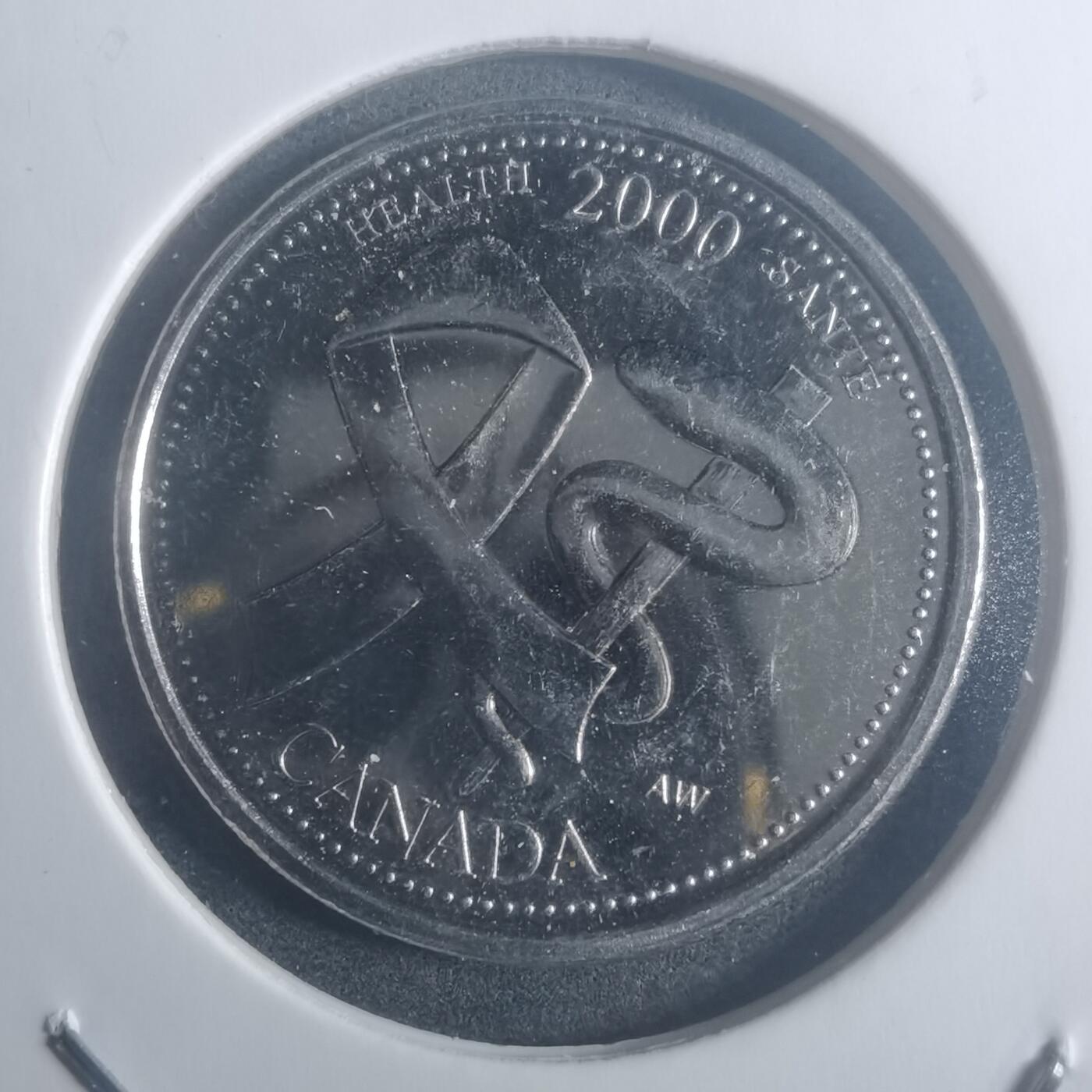 沼泽如烟--第900场 加拿大2000年25分纪念币