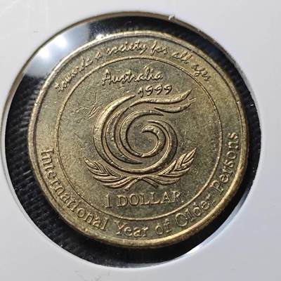 KK钱币收藏小铺  第370场  2月预留时间 周末发货 -  1999澳大利亚1元纪念币