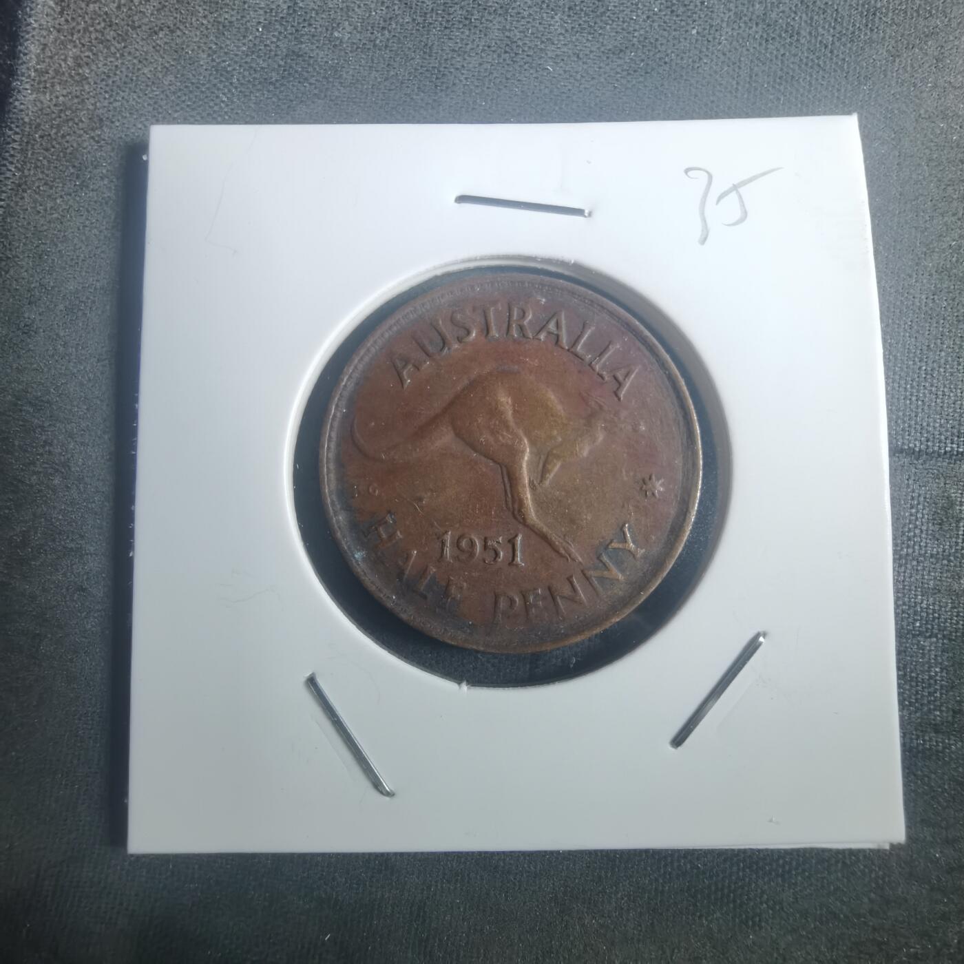 沼泽如烟--第900场 澳大利亚1951年半便士