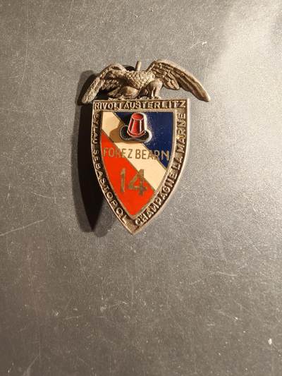 老王徽章第163期 13-15日三场连拍 16日统一发货  13、14日结束后可寄存 - 法国第14步兵团证章 