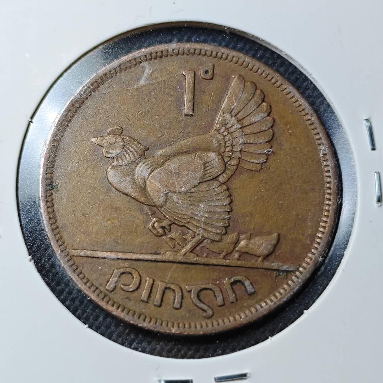 KK钱币收藏小铺  第370场  2月预留时间 周末发货  1942爱尔兰1便士铜币 早年份