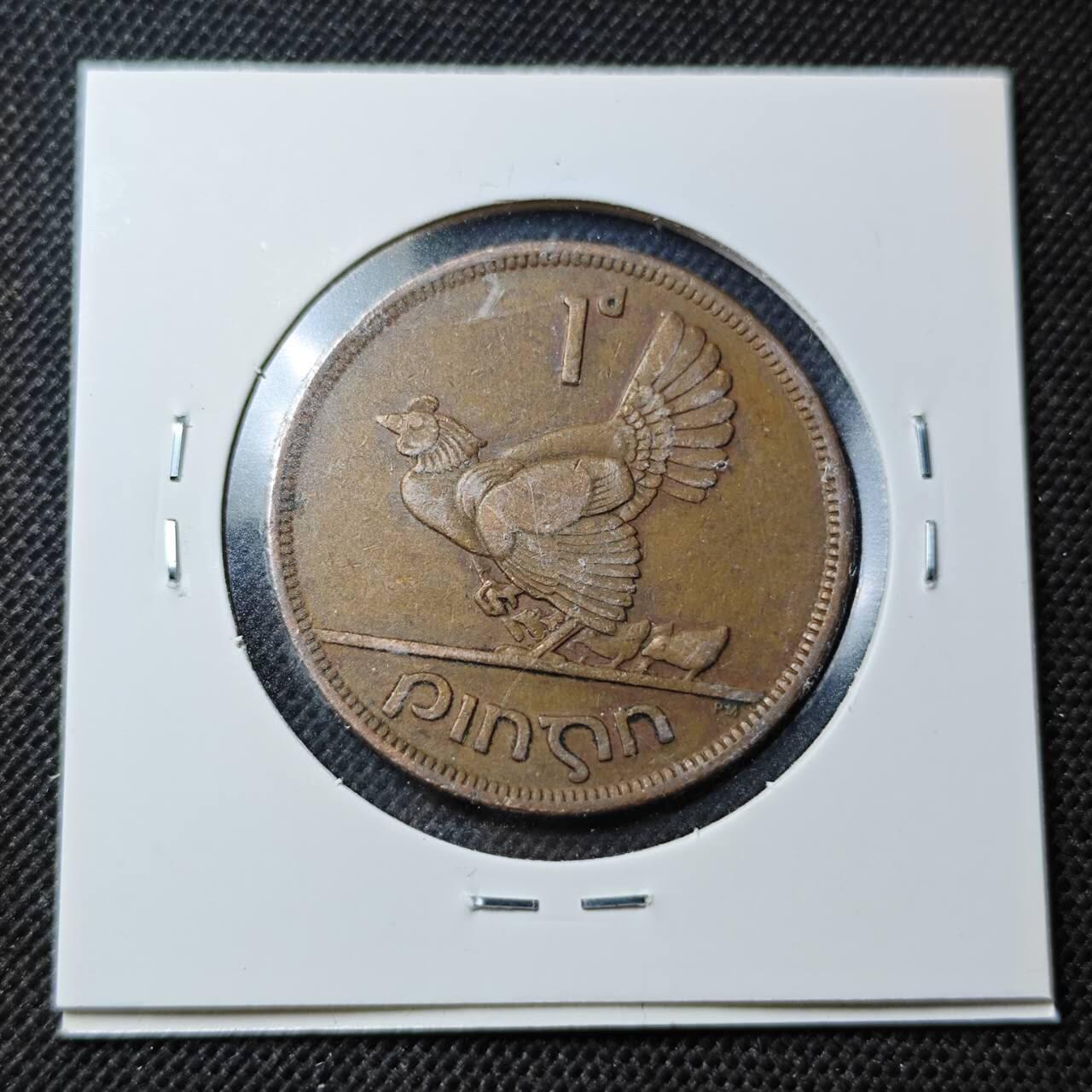 KK钱币收藏小铺  第370场  2月预留时间 周末发货  1942爱尔兰1便士铜币 早年份