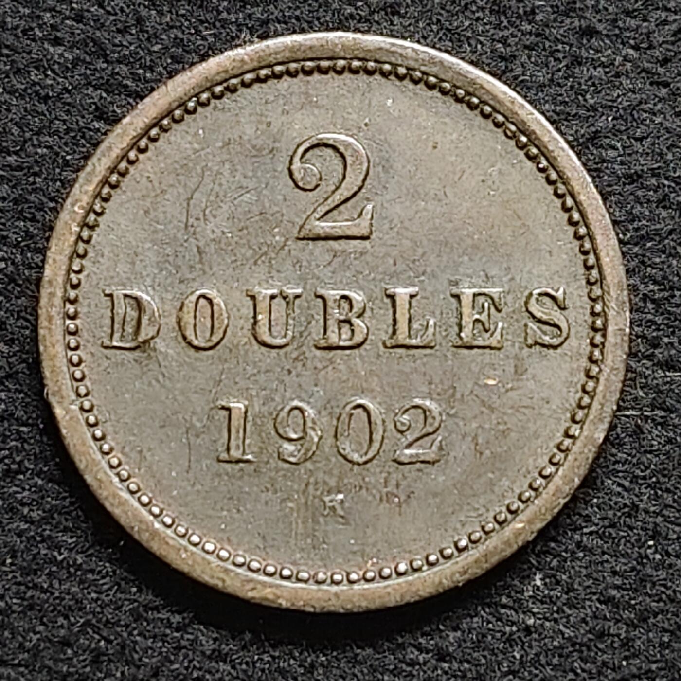 【全场包邮】纯粹捡漏拍476场（免费代拍第13场）调整中 根西1902年2道布铜币