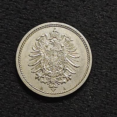 【全场包邮】纯粹捡漏拍476场（免费代拍第13场） - 德国第二帝国1888年短翅鹰5芬尼