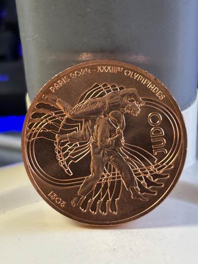 第181期拍卖 -  法国2021年2024奥运项目柔道纪念铜币