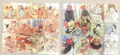 龙虎卡牌第六三场 （无佣金，周六结拍，欢迎送拍） - 粗闪25张全 昆仑万象 陈岱青曹操故事（主套12+特卡权迎东关公2+周瑜+贵妃出浴+五虎将+卢艺丰4）