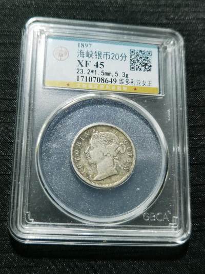 天下钱庄专场欢迎参拍 - 维多利亚海峡20分银币