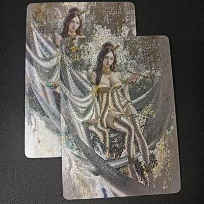 花开卡拍第47期（11月16号周日截拍，品控勿拍!!!拍品不寄存，运费5元，自制卡难免瑕疵，可能存在轻微撞角爆边等出厂瑕疵，品控介意勿拍！） - 燎原 刷子妖姬传 杏仙双服饰 幻彩粗闪2张