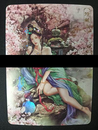 花开卡拍第47期（11月16号周日截拍，品控勿拍!!!拍品不寄存，运费5元，自制卡难免瑕疵，可能存在轻微撞角爆边等出厂瑕疵，品控介意勿拍！） - 卡将绝代芳华 薛灵芸 艺术版 彩闪 编号159