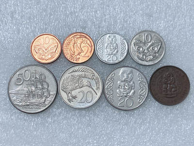第一海外回流一元起拍收藏 散集专场  第265期 - 新西兰硬币 8枚 好品
