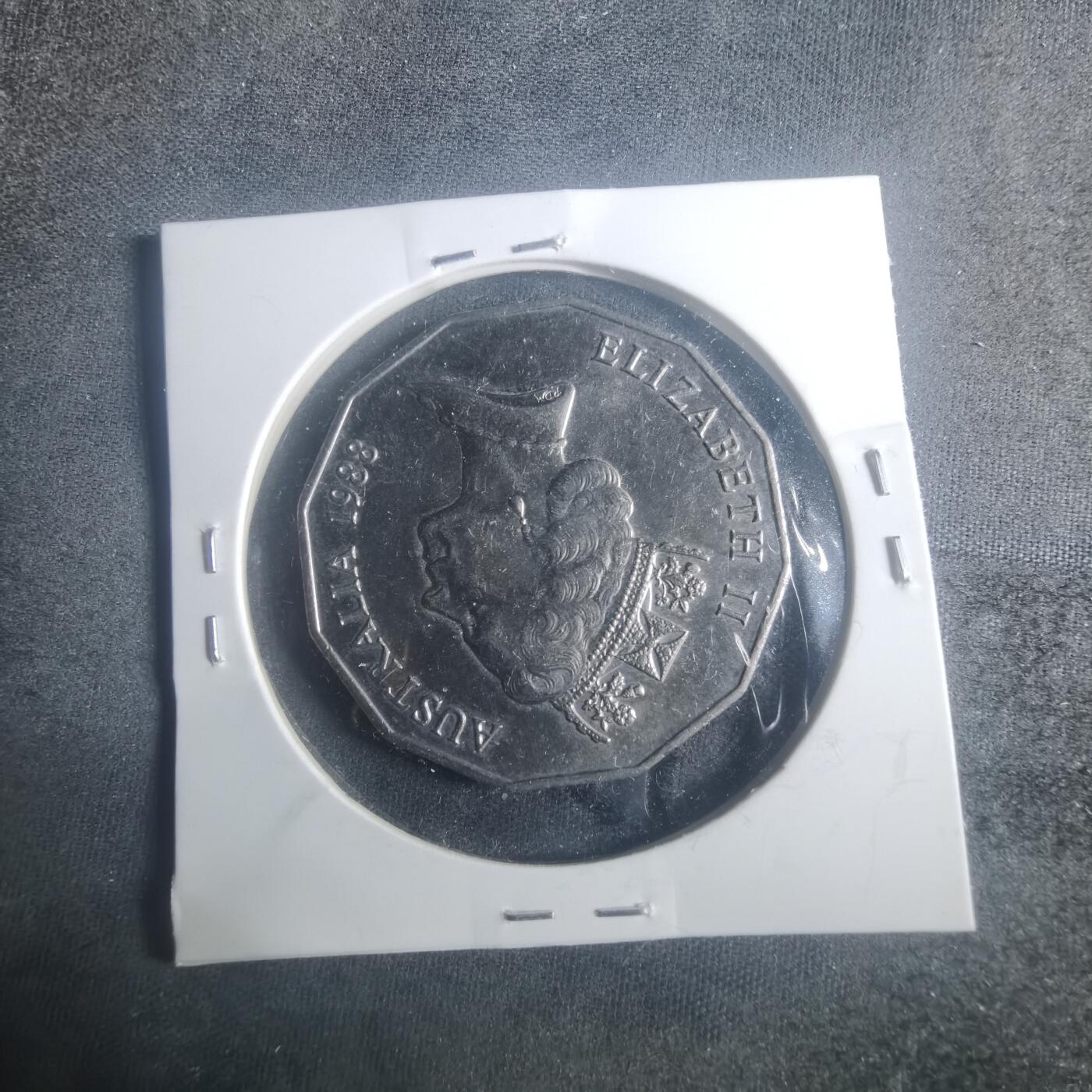 沼泽如烟--第900场 澳大利亚1988年50分纪念币