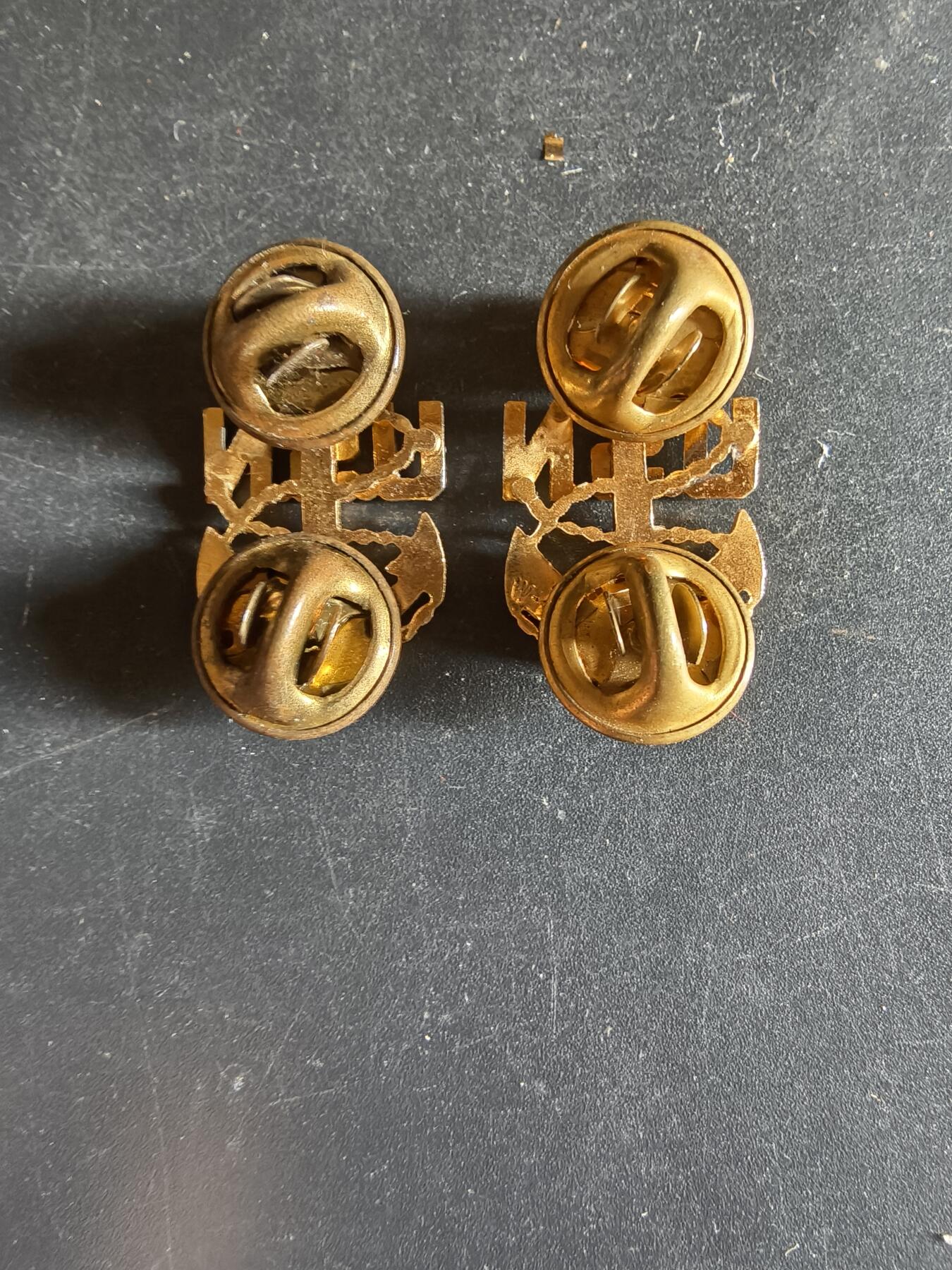 老王徽章第163期 13-15日三场连拍 16日统一发货  13、14日结束后可寄存 美国海军士官长领章一组    