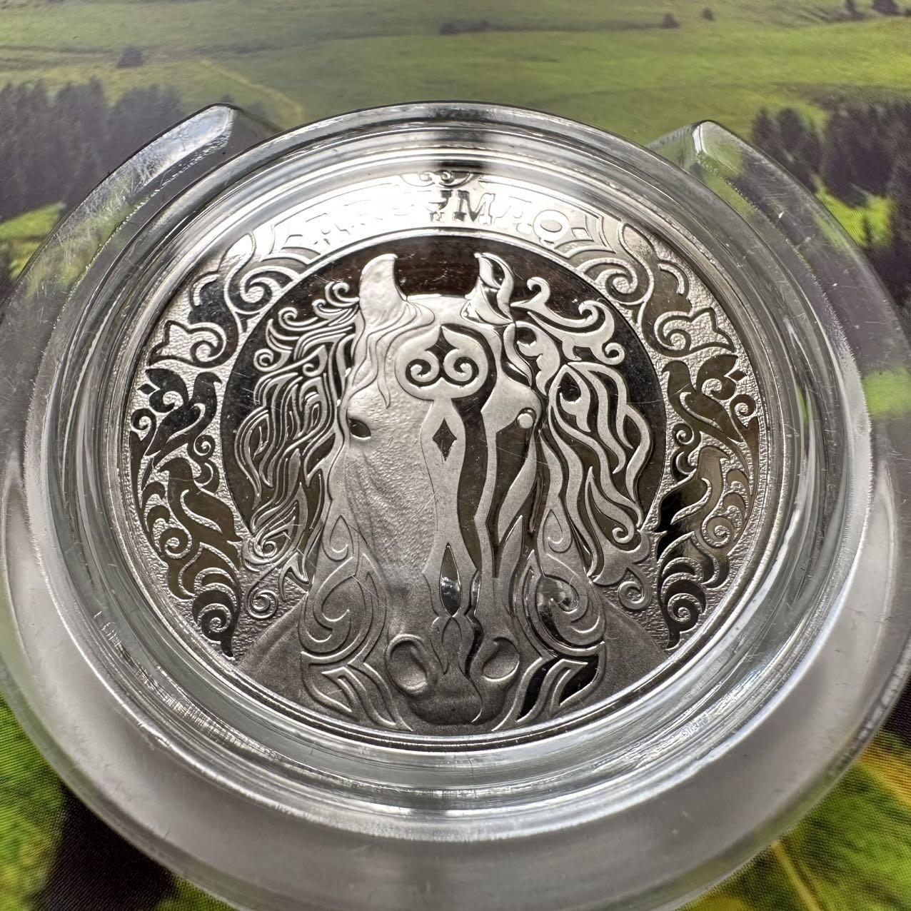 🌹外币初藏🌹🐯2025年第127场  每周二四六晚8️⃣点 接代拍 哈萨克斯坦2025年骏马200坚戈纪念币 精制币 刚发行