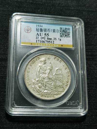 天下钱庄专场欢迎参拍 - 秘鲁1索尔银币
