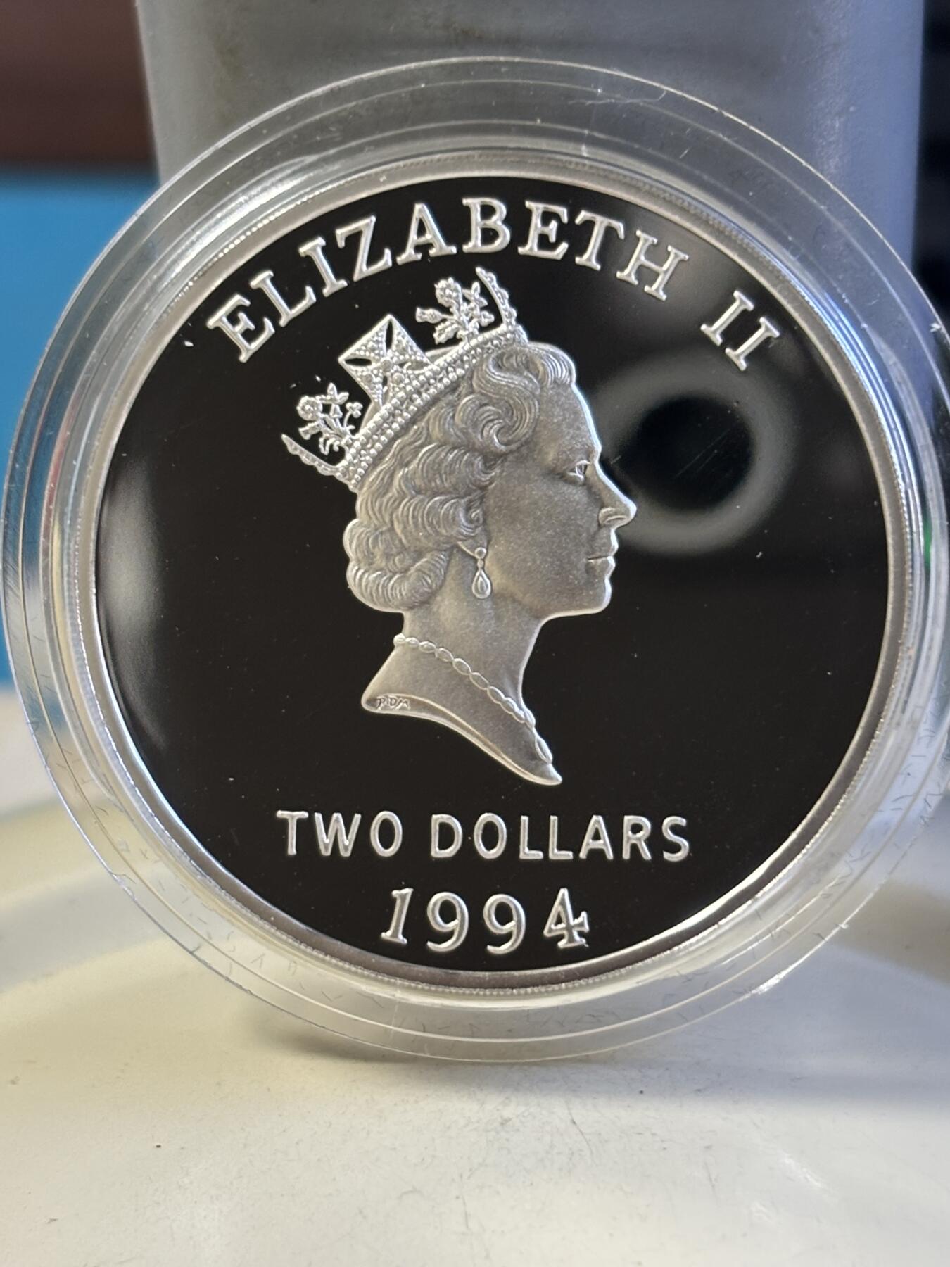 第181期拍卖 1994年开曼圭亚那巴哈马百慕大伯利兹牙买加女王访问纪念银币6枚，28.28克*6,925银