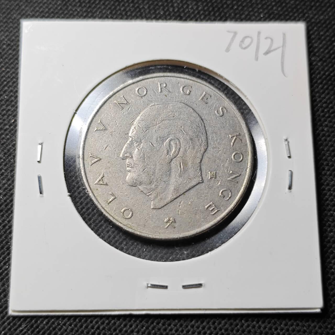 KK钱币收藏小铺  第370场  2月预留时间 周末发货  挪威5克朗