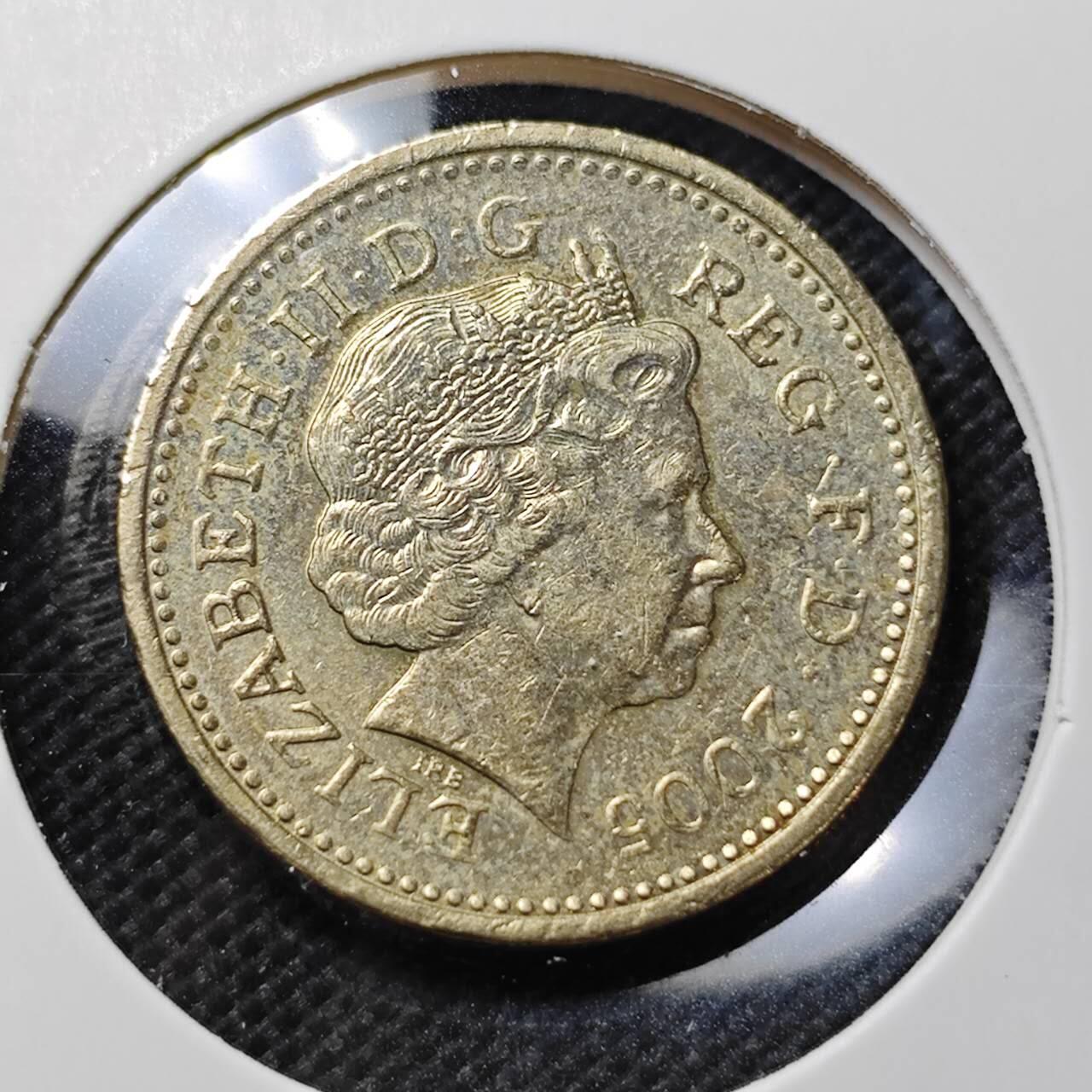 KK钱币收藏小铺  第370场  2月预留时间 周末发货  英国1镑 桥