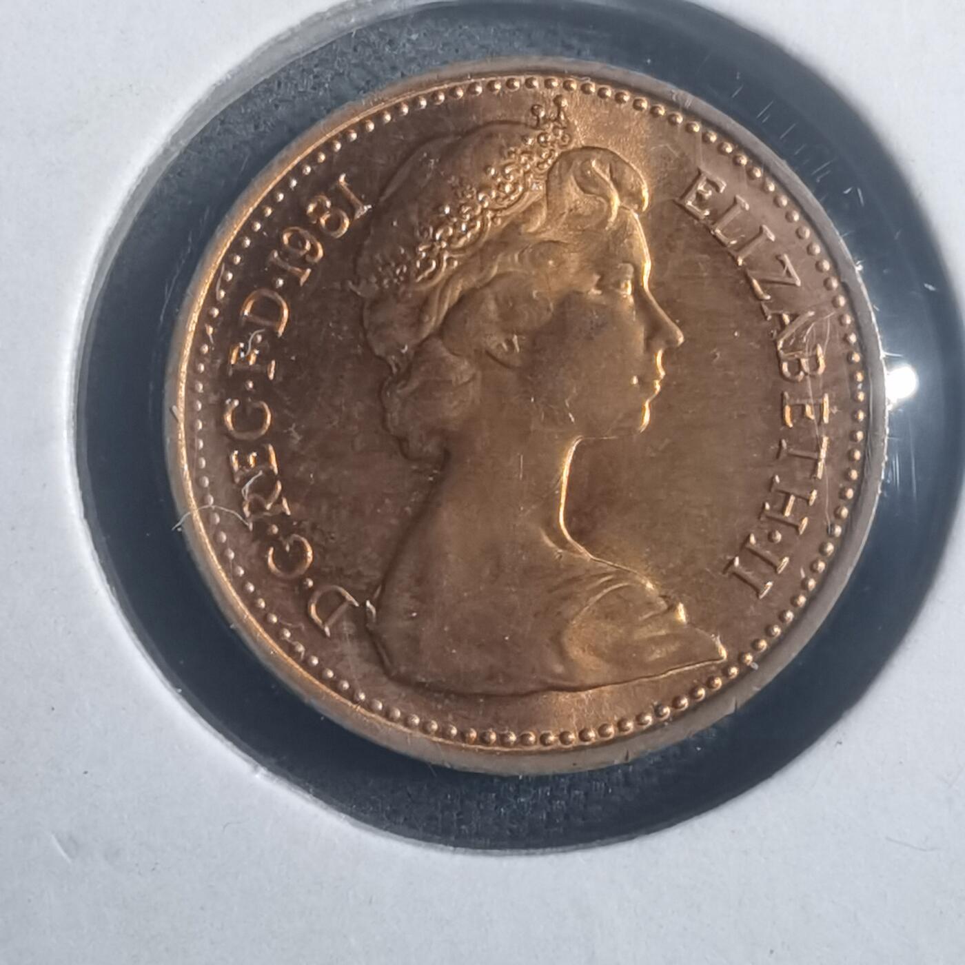 沼泽如烟--第903场 英国1981年半便士