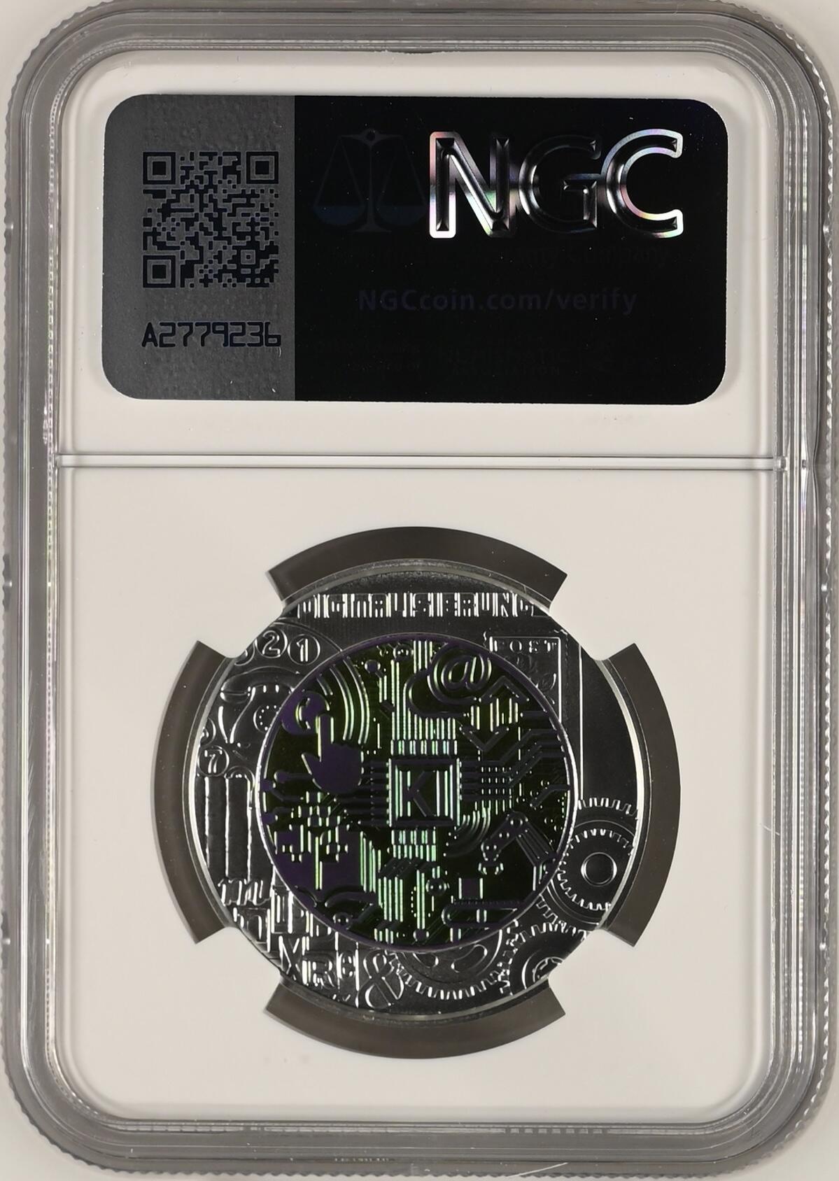 S&S Numismatic世界钱币-拍卖 第115期  奥地利2025年 全数字化 25欧元银+铌双色纪念币盒证齐全  NGC MS70首期蓝标