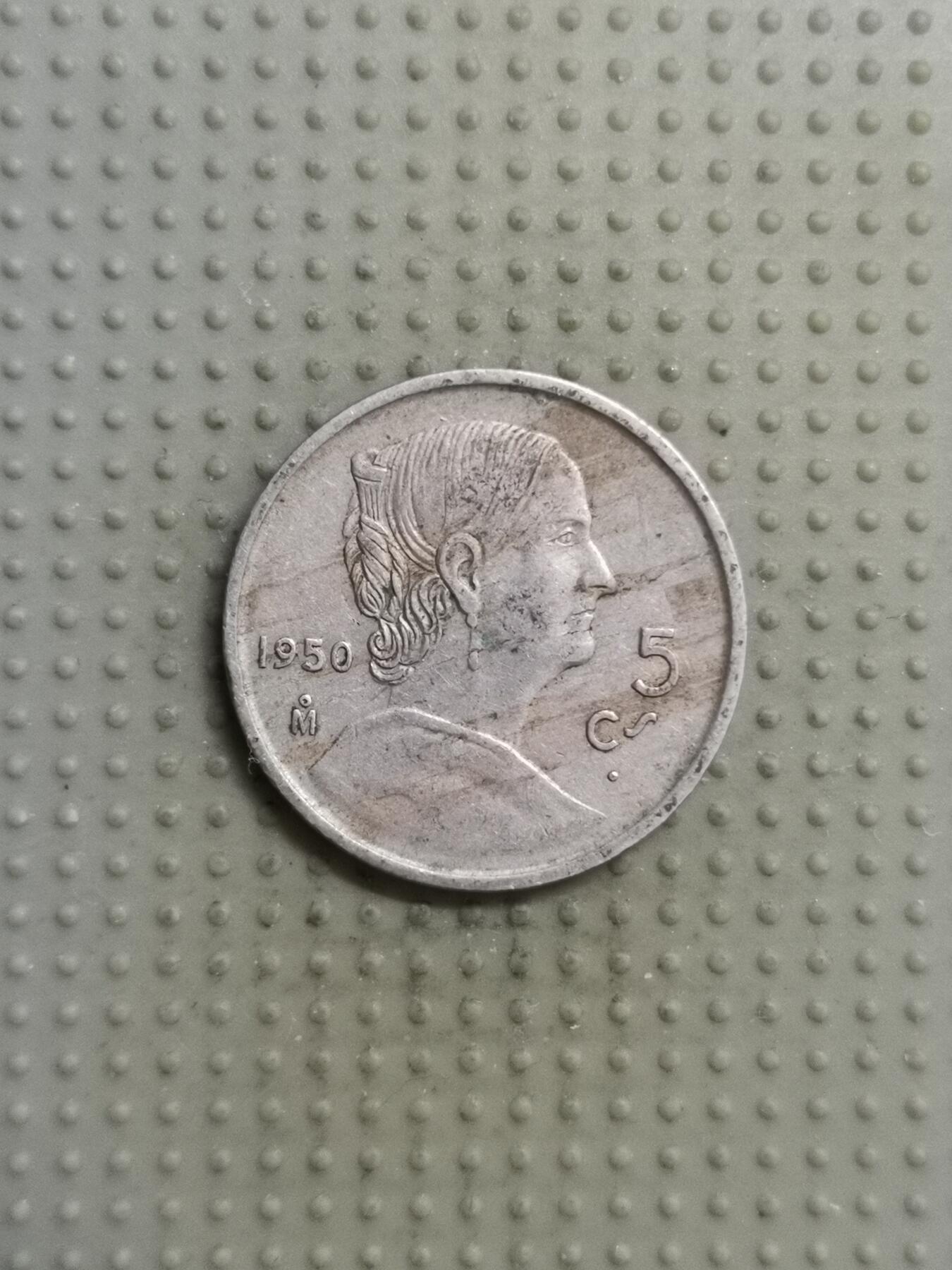 2025年第116场各国散币拍卖（总第116场） 墨西哥1950年5分
