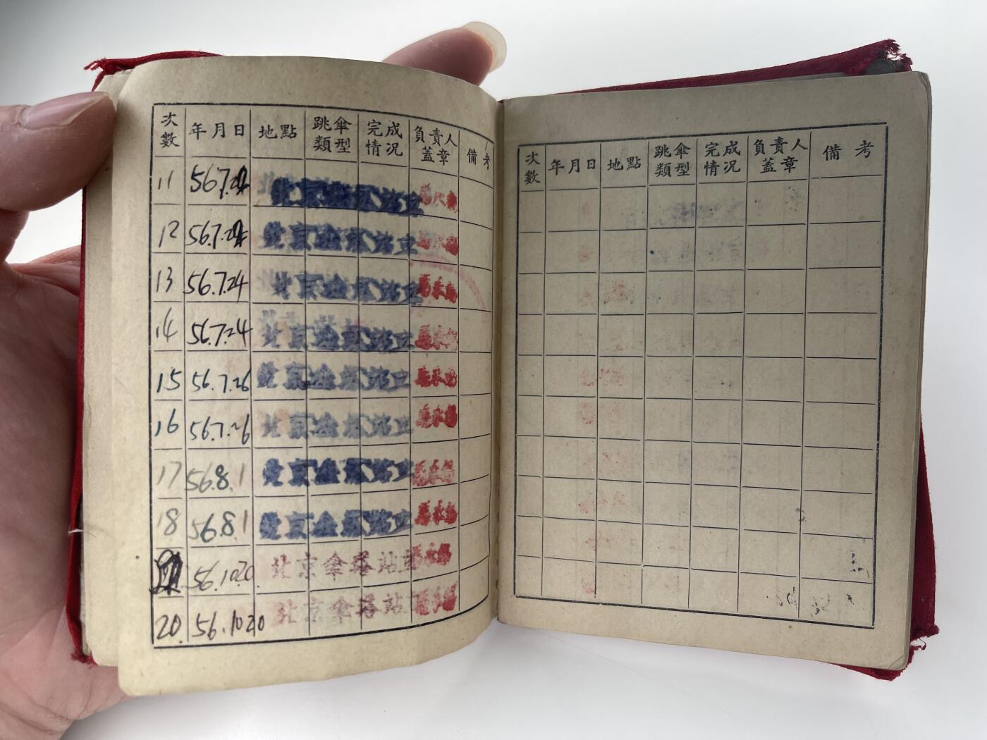 新时代收藏徽章红藏拍卖(第二十八场)  徽章纸品证书杂项 50年代跳伞证 少见 可配50年代珐琅跳伞章