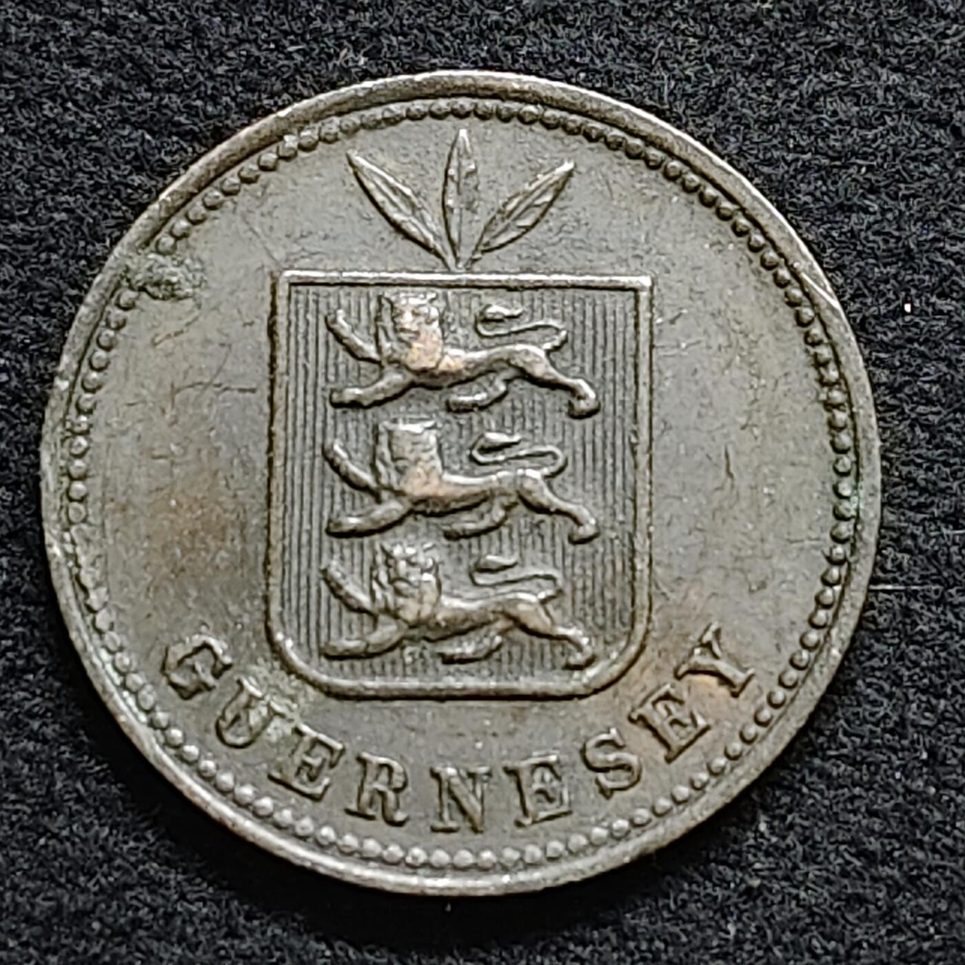 【全场包邮】纯粹捡漏拍476场（免费代拍第13场）调整中 根西1902年2道布铜币