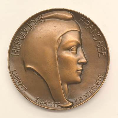 博洋堂世界钱币拍卖第146期（全场包邮） - 法国议会颁发大铜章，68mm大规格