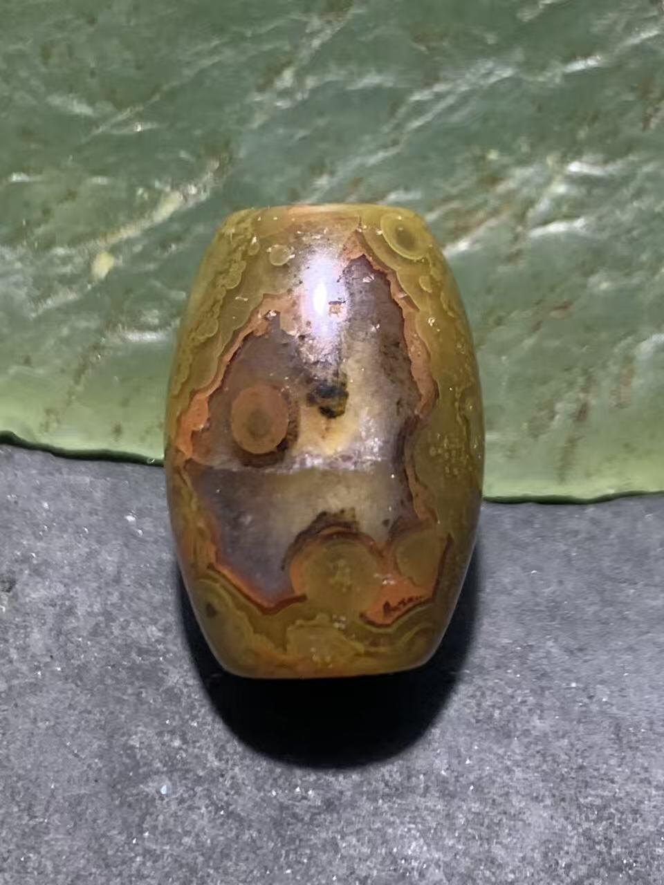 放福利！冰飘战国红玛瑙通货桶珠一个