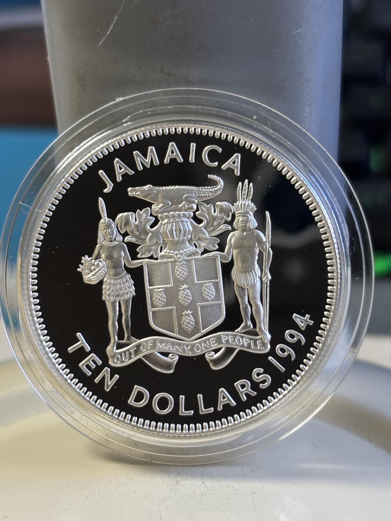 第181期拍卖 1994年开曼圭亚那巴哈马百慕大伯利兹牙买加女王访问纪念银币6枚，28.28克*6,925银