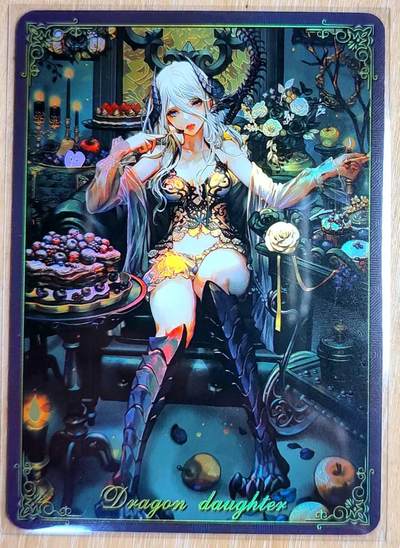 龙虎卡牌第六三场 （无佣金，周六结拍，欢迎送拍） - 折光彩闪 驴打滚卡牌 妖娆龙女