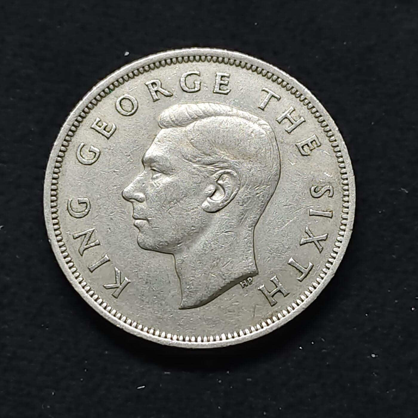 【全场包邮】纯粹捡漏拍476场（免费代拍第13场）调整中 新西兰1948年乔治六世半克朗