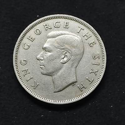 【全场包邮】纯粹捡漏拍476场（免费代拍第13场）调整中 - 新西兰1948年乔治六世半克朗