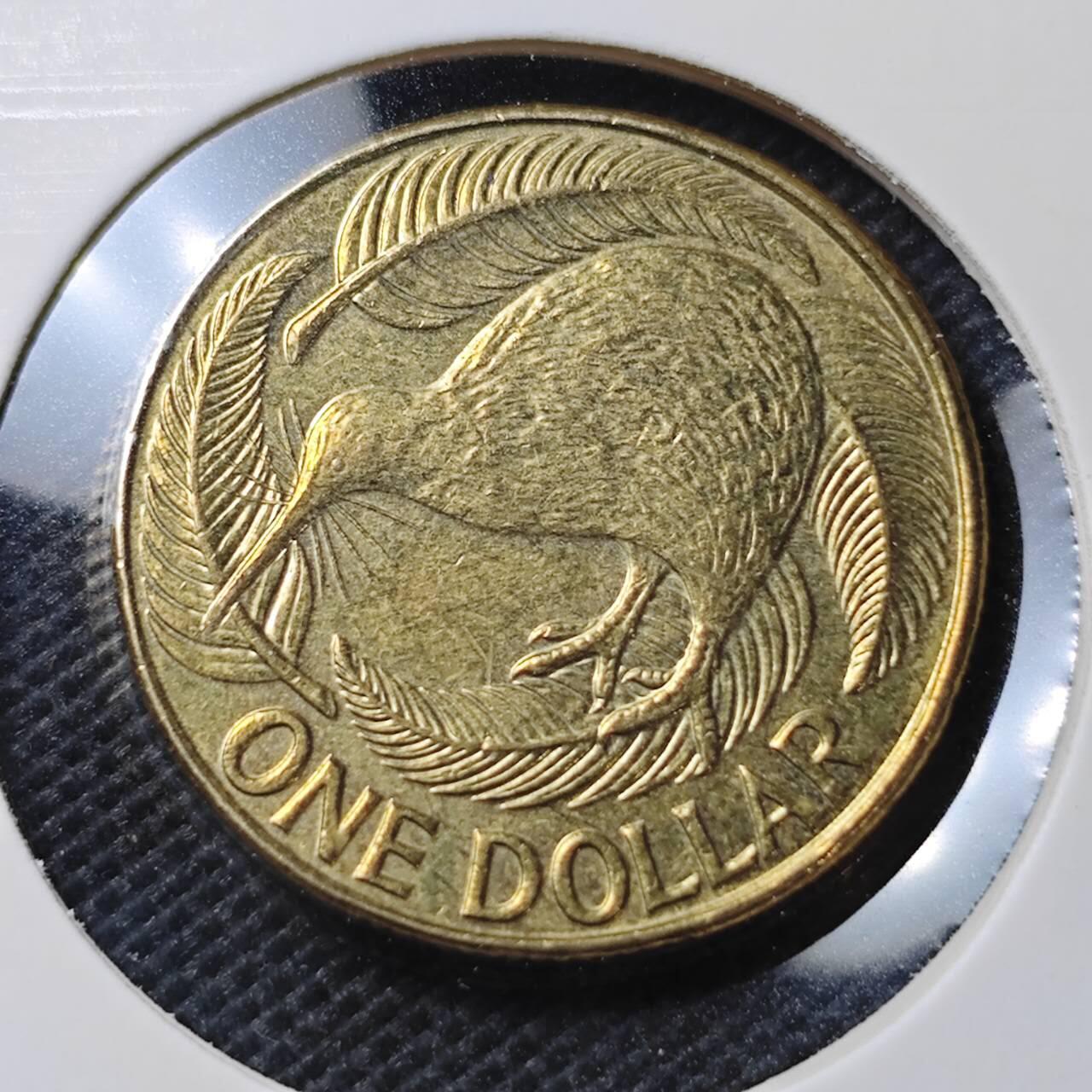 KK钱币收藏小铺  第370场  2月预留时间 周末发货  新西兰1元