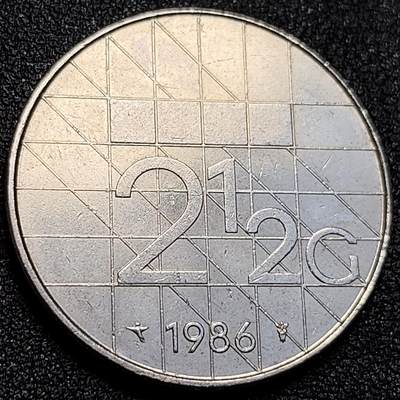 泉币菌-第128附加场-精品福利场（本场拍品多，请提前出价） - 原光极美 贝娅特丽克丝女王 荷兰1986年 2.5盾镍币 9毫米 10克