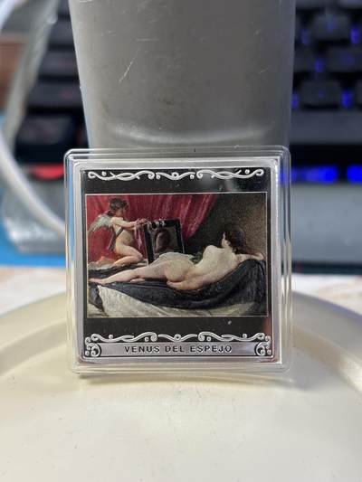 西班牙2024年画家迭戈·贝拉斯克斯名画彩色银币4枚套，31.1/31.1/31.1/168.75克，3枚小的是999银，大的925银，发行500套