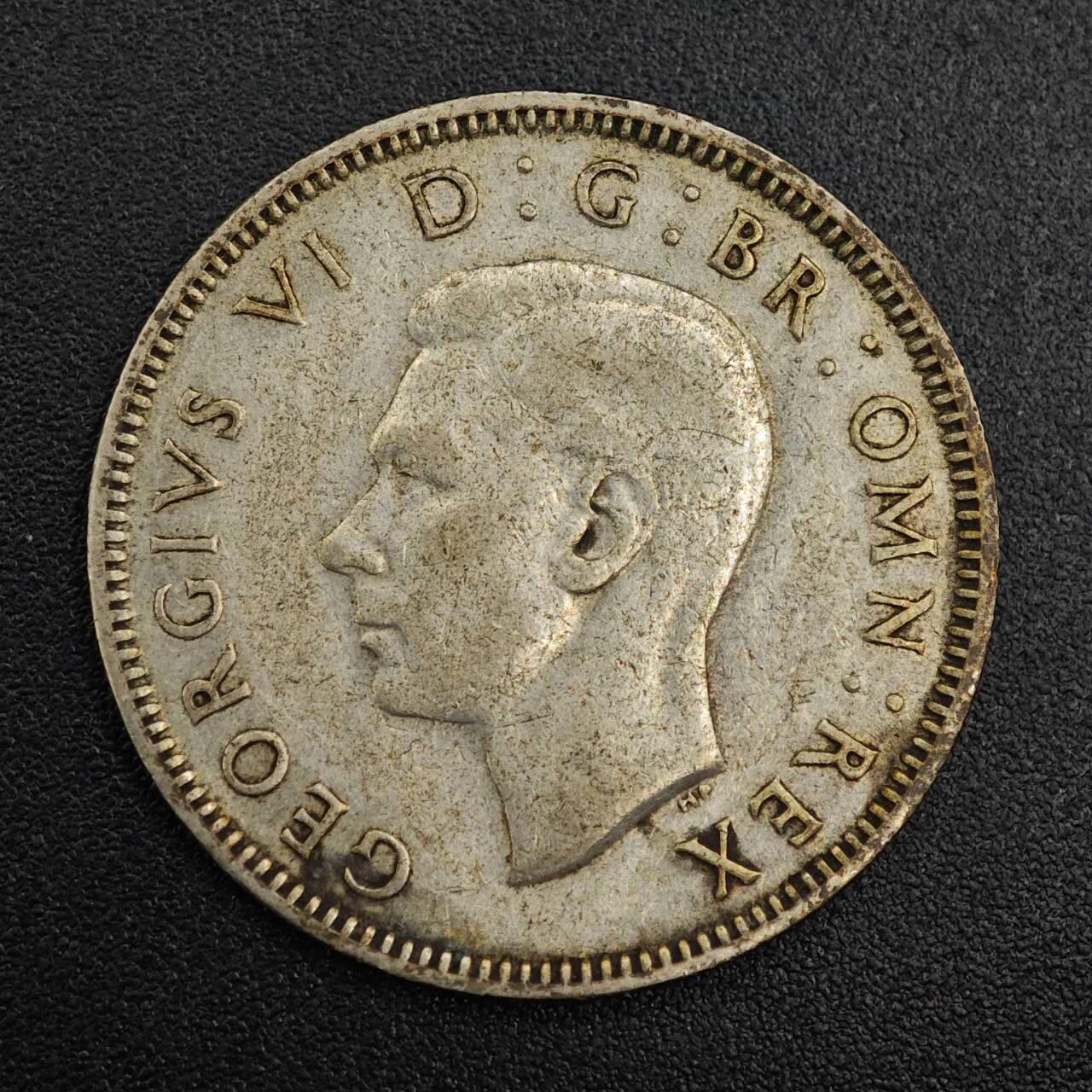 【淘币小摊】实时拍第七百九十六拍   小银币场   满百包邮可预留二周 每周一统一发货   英国1945年乔治六世一先令银币