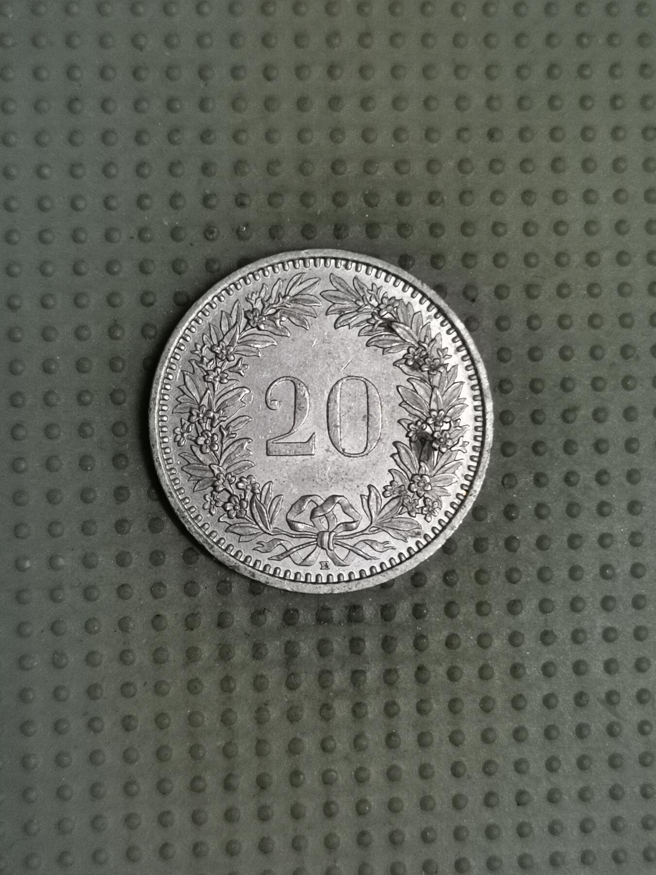 2025年第117场各国散币拍卖（总第117场） 瑞士1988年20生丁