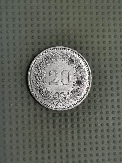 2025年第117场各国散币拍卖（总第117场） - 瑞士1988年20生丁