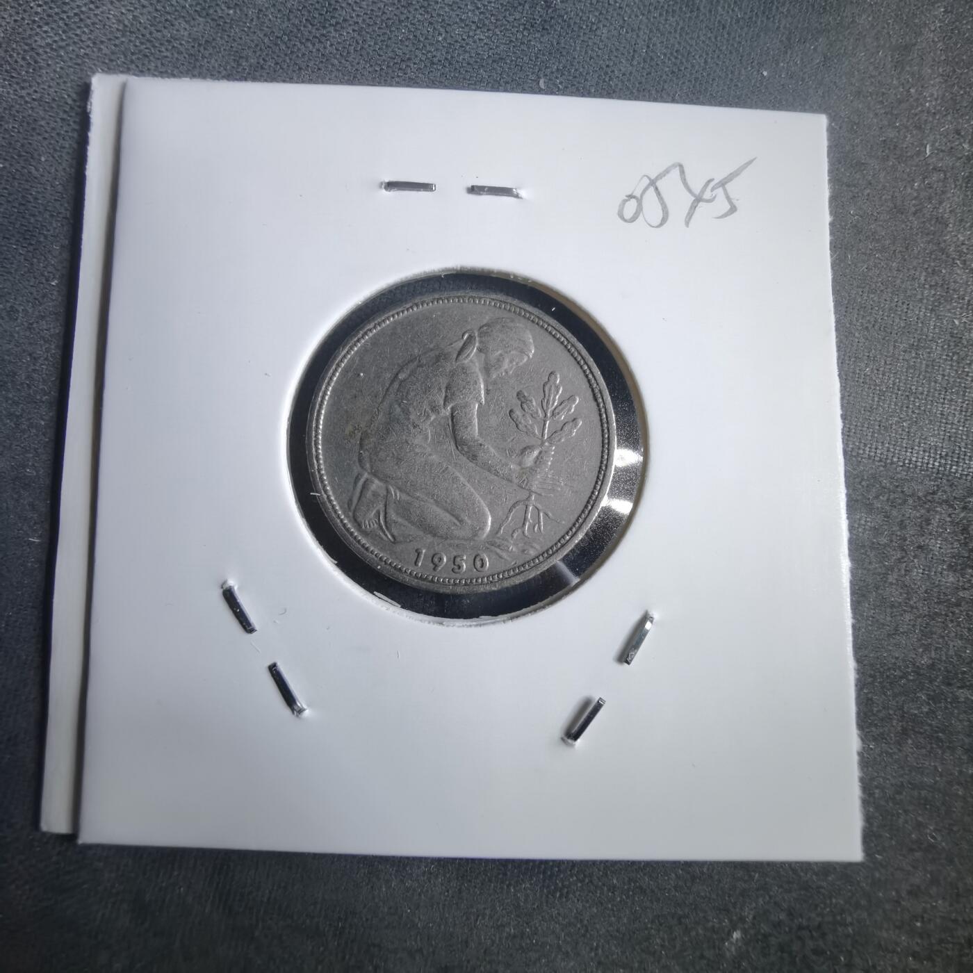 沼泽如烟--第905场 德国1950年50芬尼