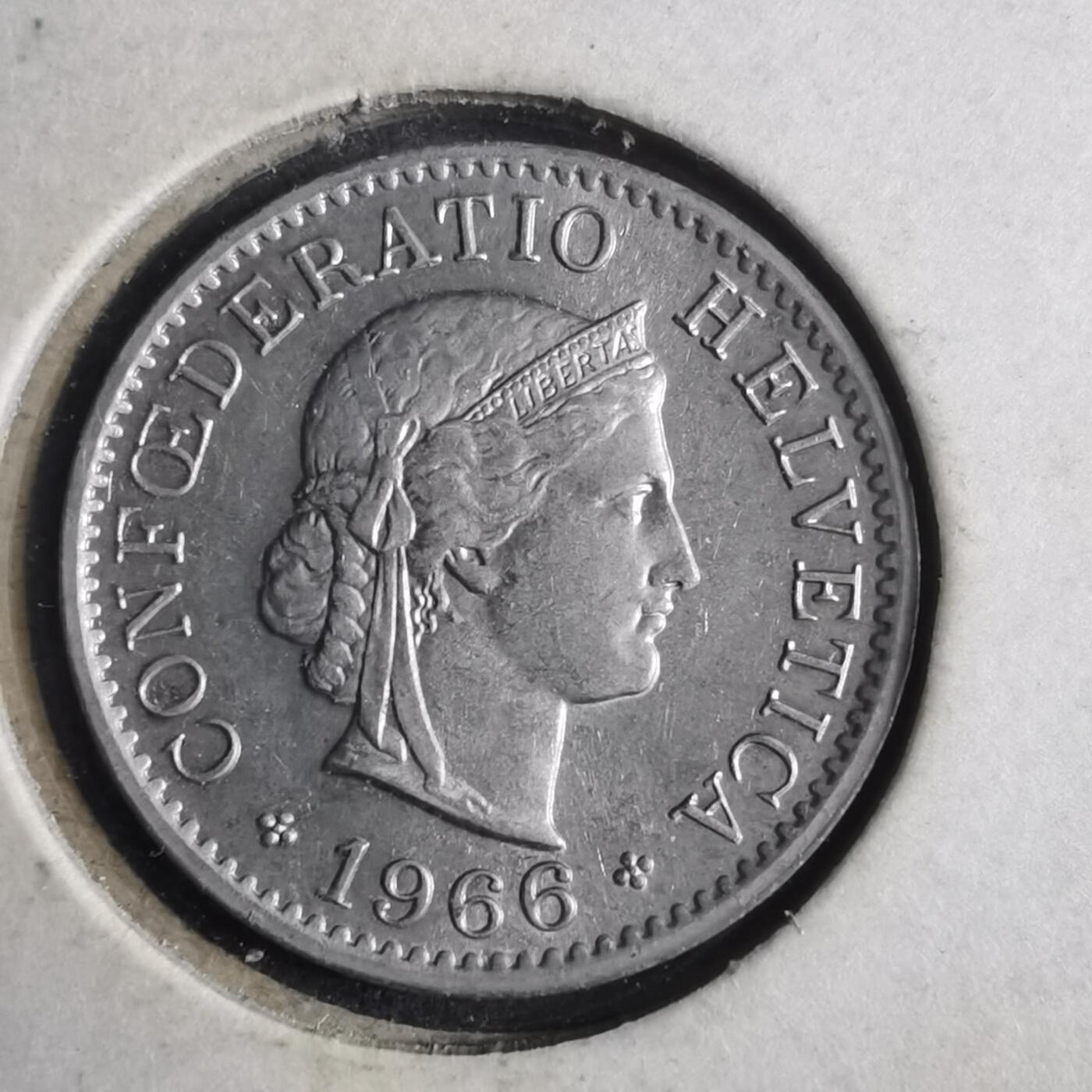 沼泽如烟--第905场 瑞士1966年五分