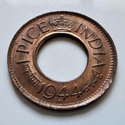 🌹外币初藏🌹🐯2025年第128场  每周二四六晚8️⃣点 接代拍 - 印度1944年1派沙 原光品