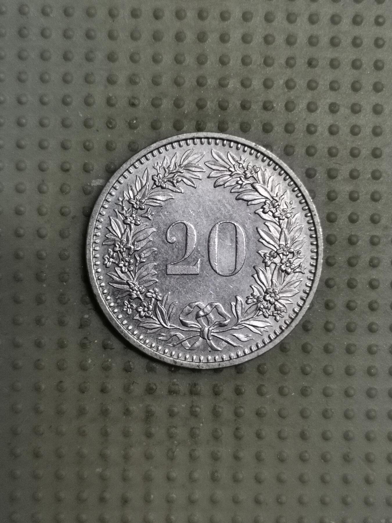 2025年第117场各国散币拍卖（总第117场） 瑞士1985年20生丁